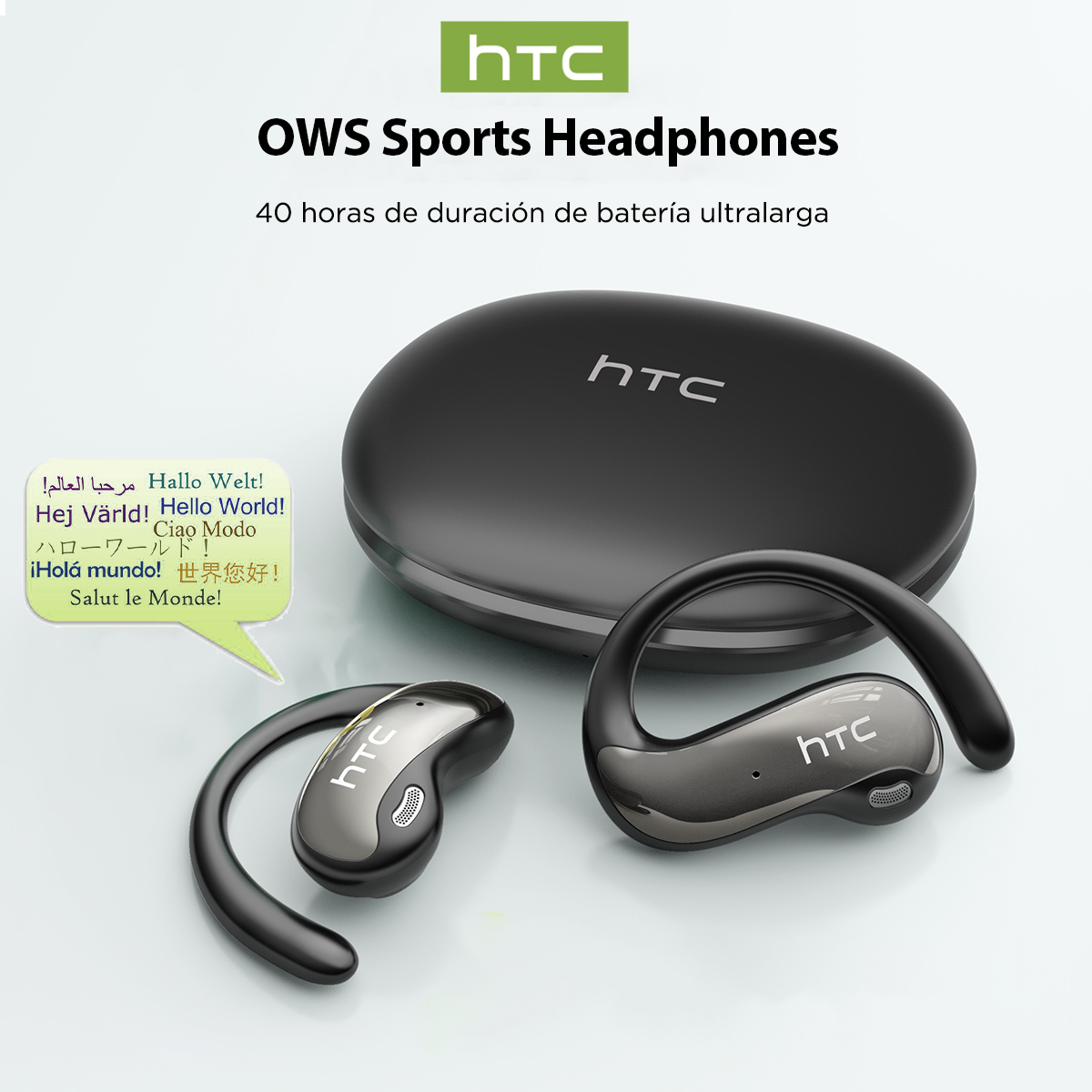 Type C Wired Earphones With Mic - HTC NE19 Bluetooth-Kopfhörer AI OWS Sport-Funkkopfhörer