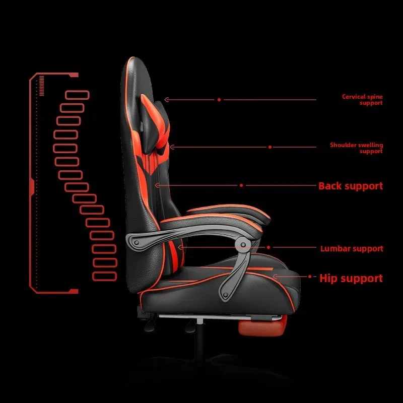 Speakers - E-Sports-Stuhl mit Beleuchtung, Bluetooth-Lautsprecher, LED-Display, Gaming-Stuhl,