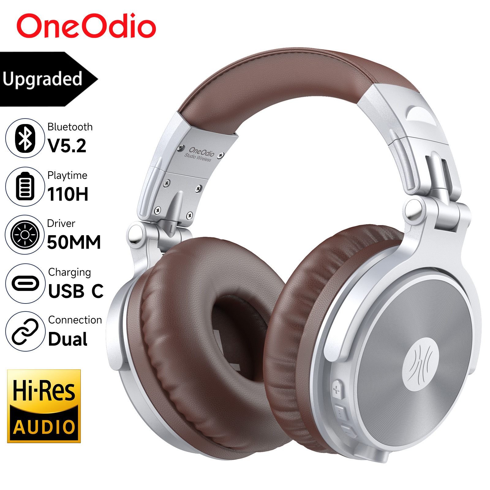 Anc Wireless Over Ear Headphones - Oneodio Upgrade Pro C Drahtlose Bluetooth