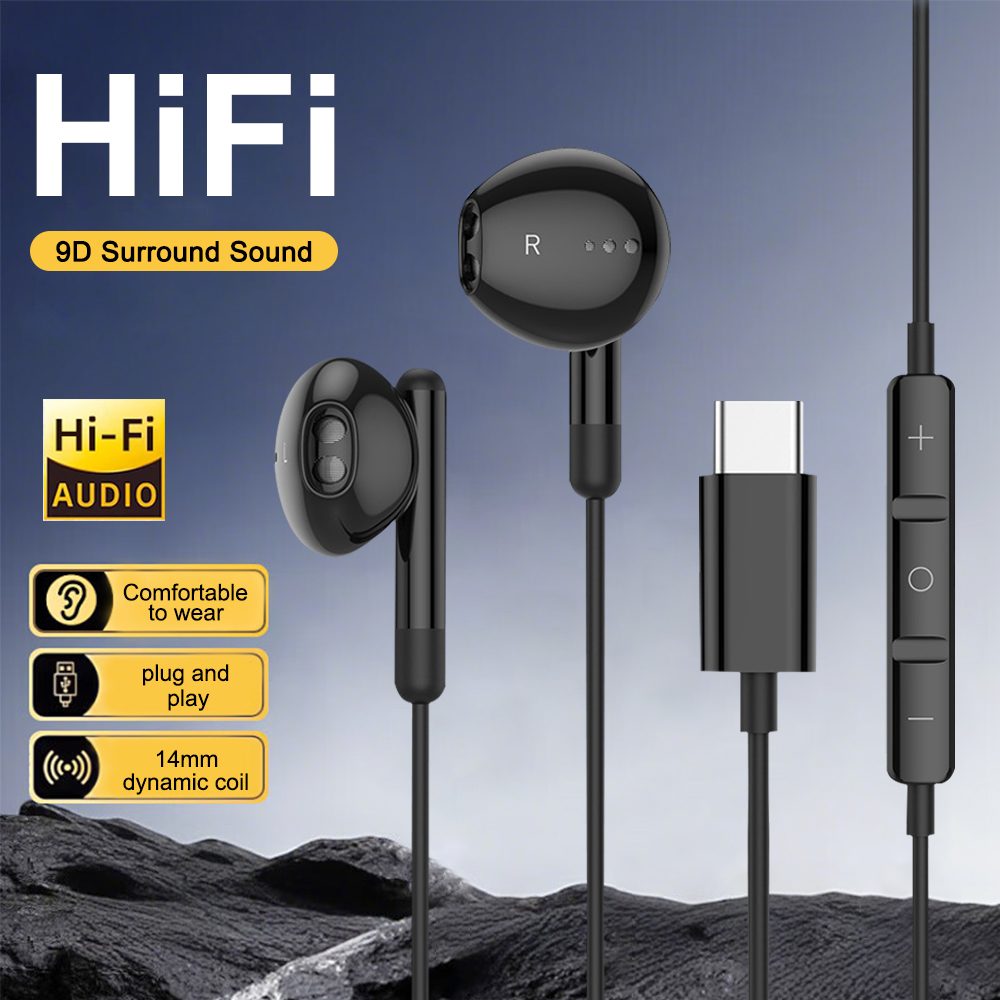 USB C Kabelgebundene Kopfhörer – Type C Wired Earphones With Mic Bewertung und Preis